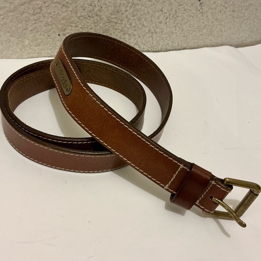 Vintage Polo by Ralph Lauren Brown Leather Belt 40/100